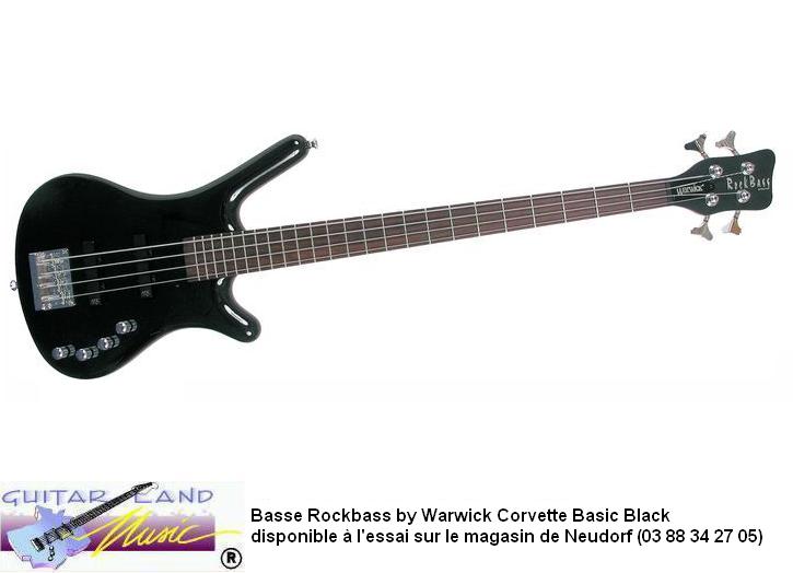 Basse Rockbass by Warwick Corvette Basic Black